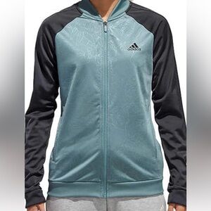 Adidas Women's  Firebirds Floral and Black Bomber Jacket Size L